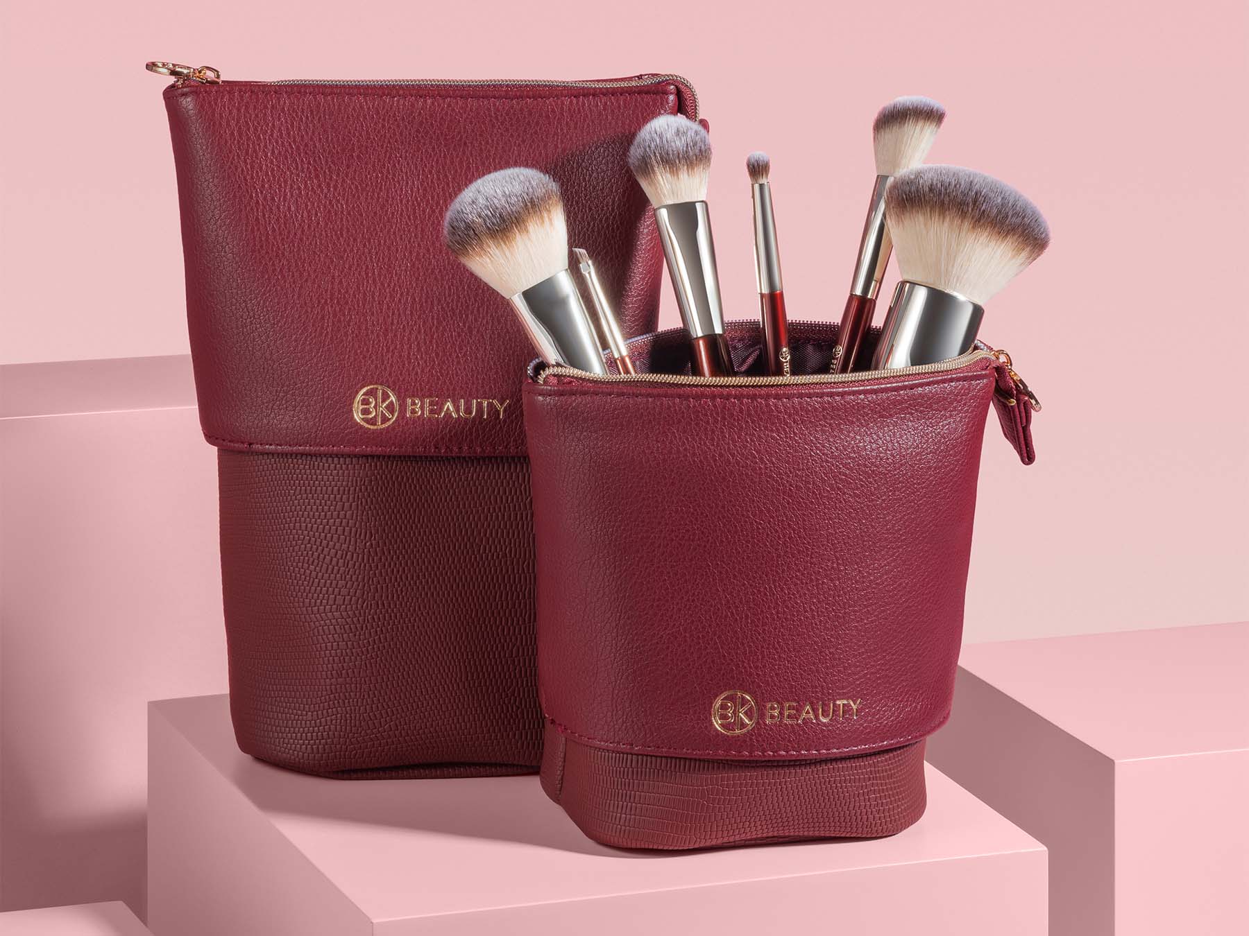 Standup Brush Holder & Travel Makeup Bag