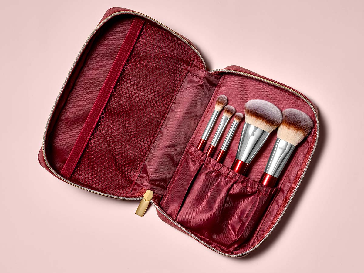 BK Beauty Standup Brush Holder & Travel Makeup Bag